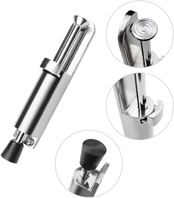 Dørstopper med Fjeder, Metal Dørstopper, Dørgreb