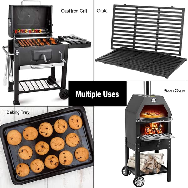 Grillbørste til grill, 3 i 1 trådrensningsbørste med rustfrit stål