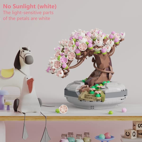 Mini Bricks Körsbärsträd Byggset, Sakura Bonsai DIY
