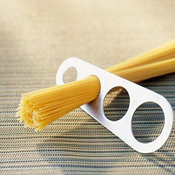 Spaghettimått, rostfritt stål pastanudlar portionsmätare