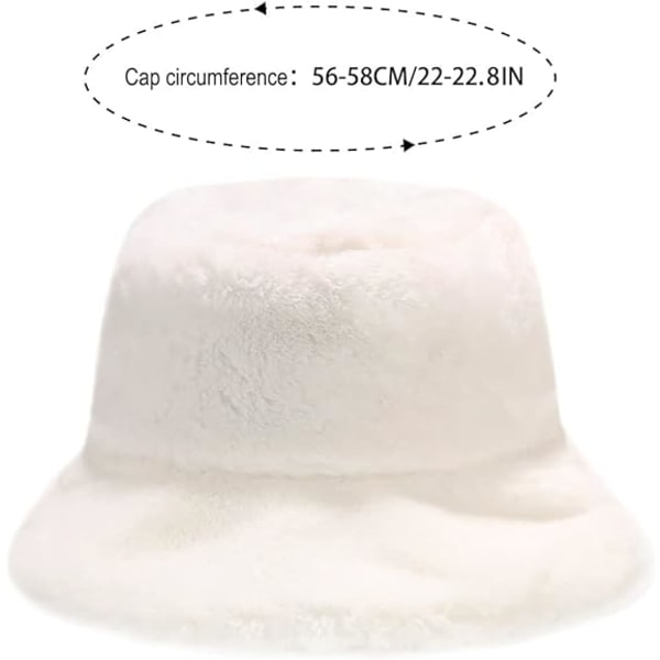 Vinterfårfäll Mocka Hinkhatt Fluffig Fuzzy Varm Hatt Plysch Fisk