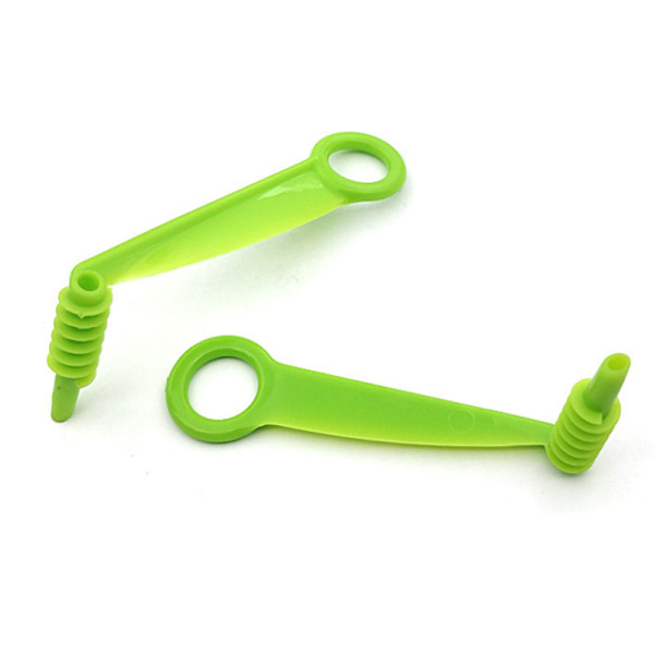 2 st gröna melon spiralfräsar handgjorda gurkrullechips c
