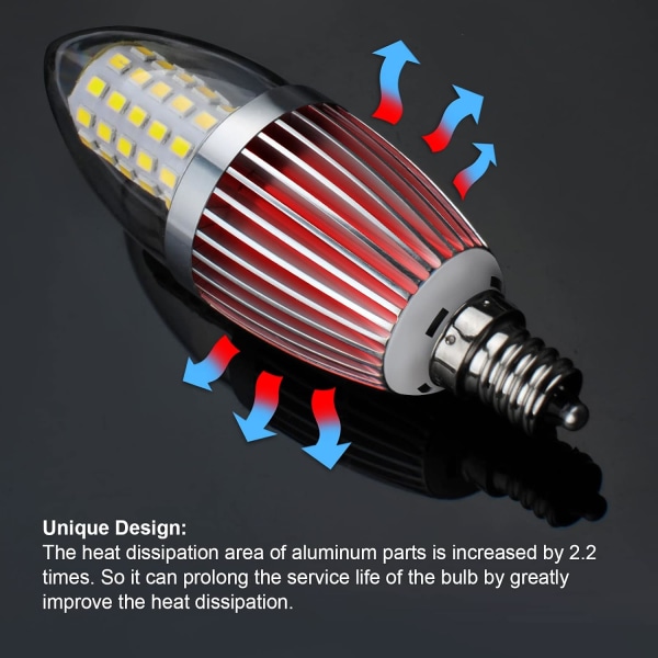 LED-lys pære, ikke-dimbar, tilsvarende 100 watt, 12W LED C