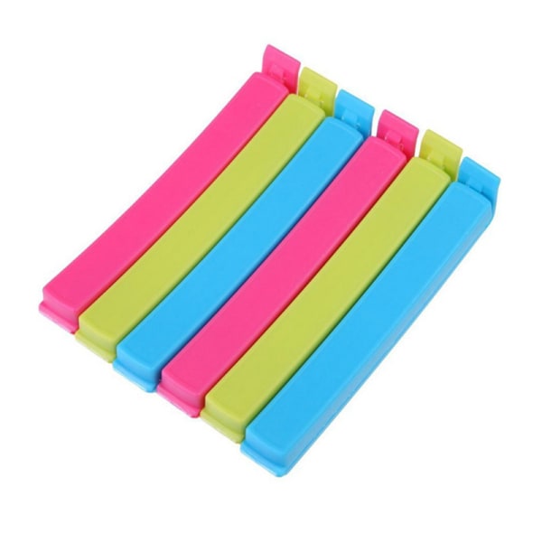 Hjemmekjøkken plast fargerike godteri lukking clips pose clips, ca