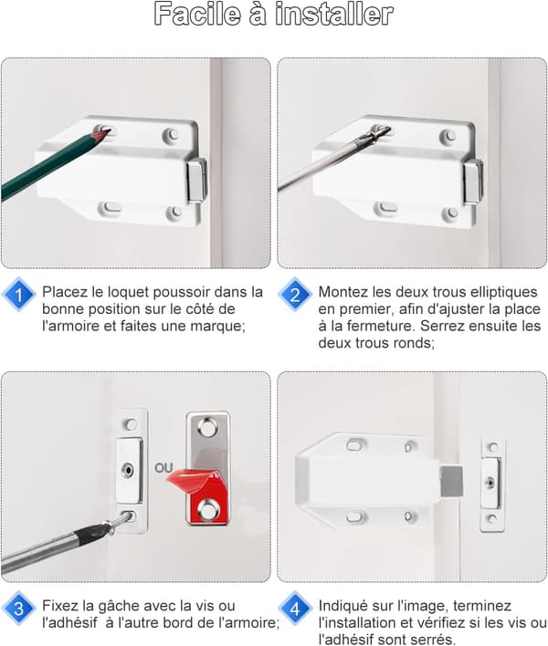 Tryk for at åbne lukning Magnet Magnetisk lås Tryk dør dæmper luk