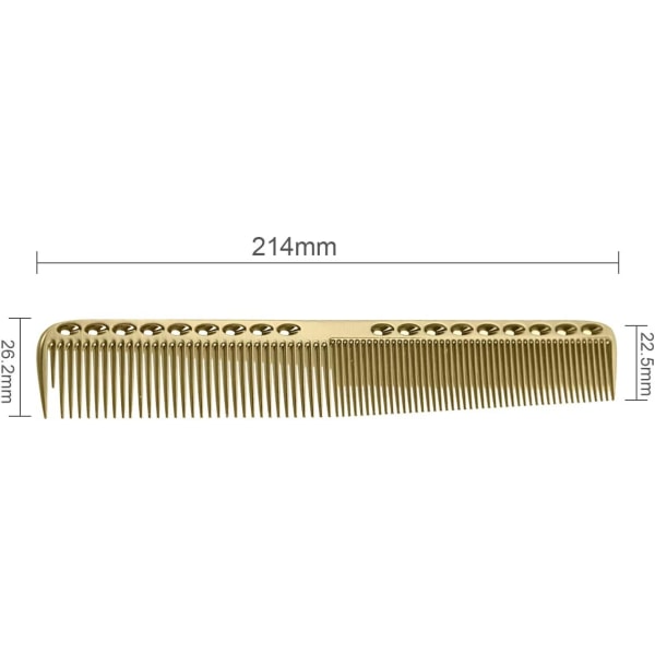 (Farve: Guld)Professional Combs Aerospace Aviation Aluminium Metal