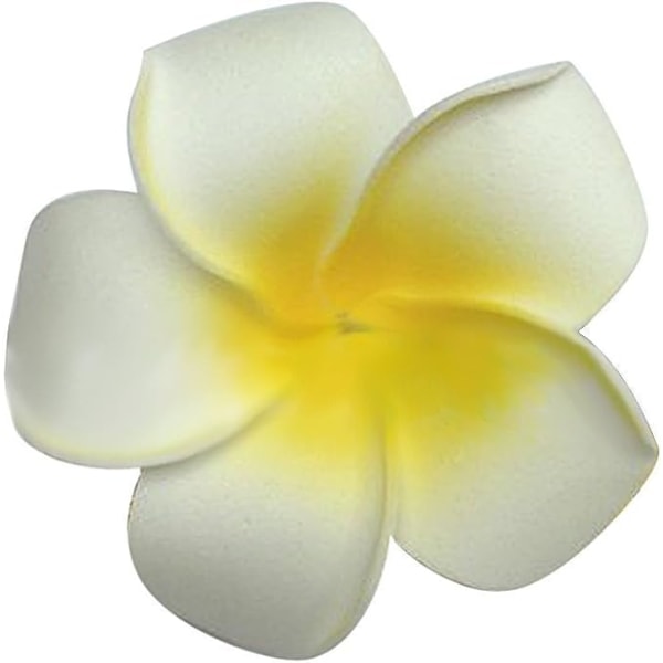 100 stk 1,6 tommers diameter hawaiiske skumfrangipani blomster til bryllup