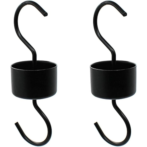 Myrsnäcka-skydd för Kolibrimatare 2-pack Svart