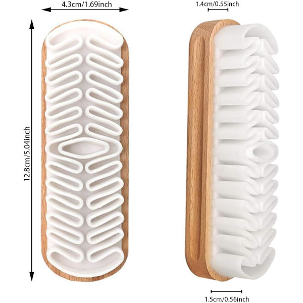 Mockaborste, Mocka & Nubuck Rengöringsset - Crepeborste Gummi - S