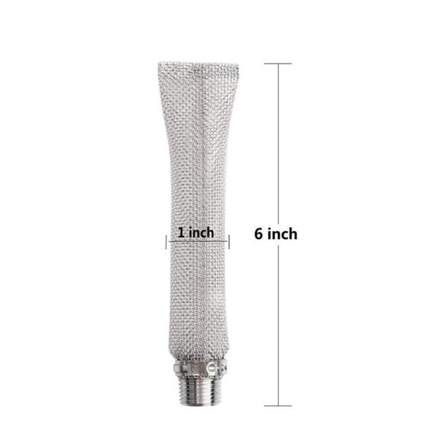 12-tommer Bazooka-si  med kogeskærm (1/2\" NPT) med rørfitting (1/