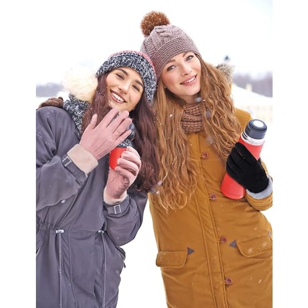 Vinterhandskar för kvinnor, Thermal Touch Handskar Anti Cold Comfortable