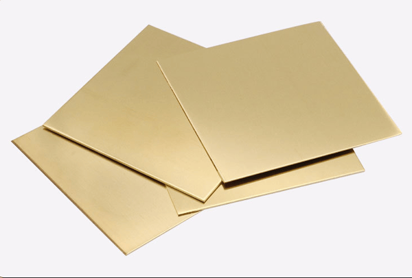 2 stk Messingplader, 15,2 x 15,2 cm, 0,5 mm tykkelse Messingplade DXGHC