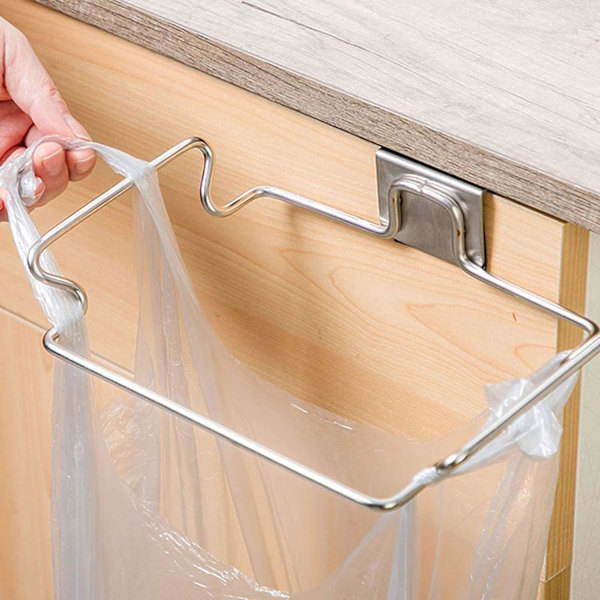Søppelposeholder for kjøkkenskapsdør