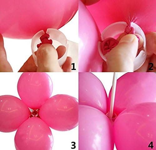 150 Dekorative Ballonringe Ballonbue Praktisk Klipsforbindelse