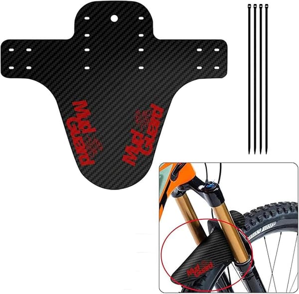 2 stycken kolfiber MTB-skärmar, kolfiber MTB-skärmar