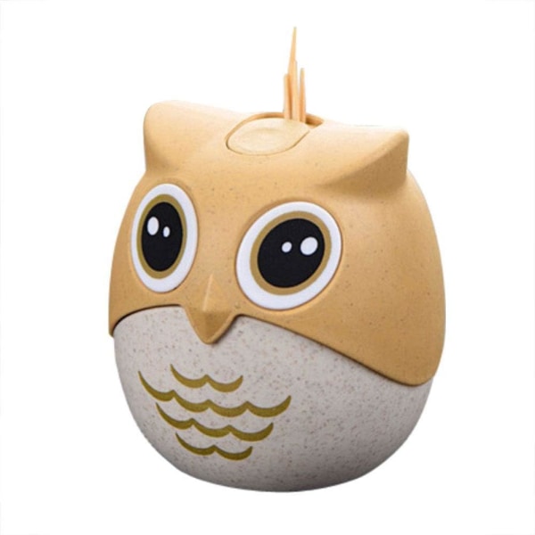 Cute Owl Toothpick Dispenser/Toothpick Holder; Funny, Automatic a