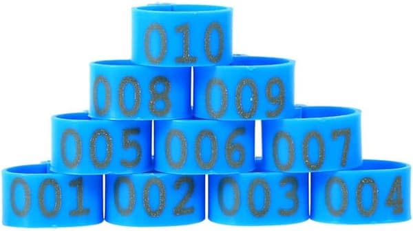 100 stk/pose 20MM 001-100 Nummererte Plast Hønsebein Multifargede G DXGHC