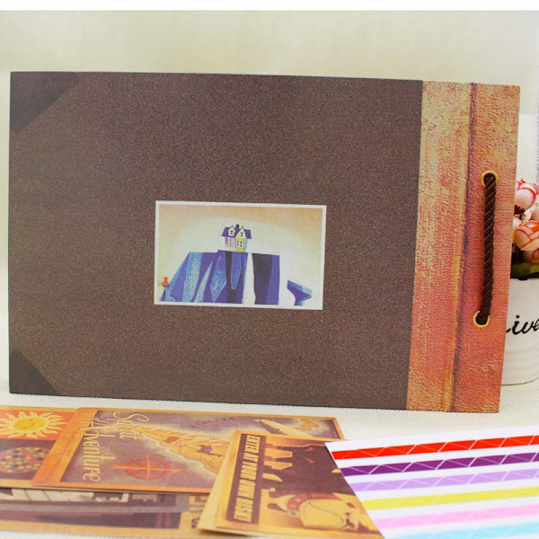 Fotoalbum utklippsbok, vår eventyrbok, DIY manuell fotoalbum