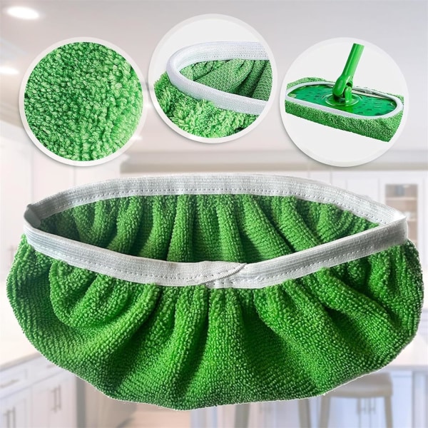 Swiffer Sweeper Mop Ersättningsdynor, Dukskydd för Swiffer Golvmopp, Återanvändbara Överdrag 6 st
