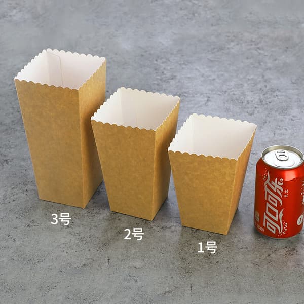 50-pack Popcornlådor, Popcornlåda Godisbehållare, Kraftpapper P
