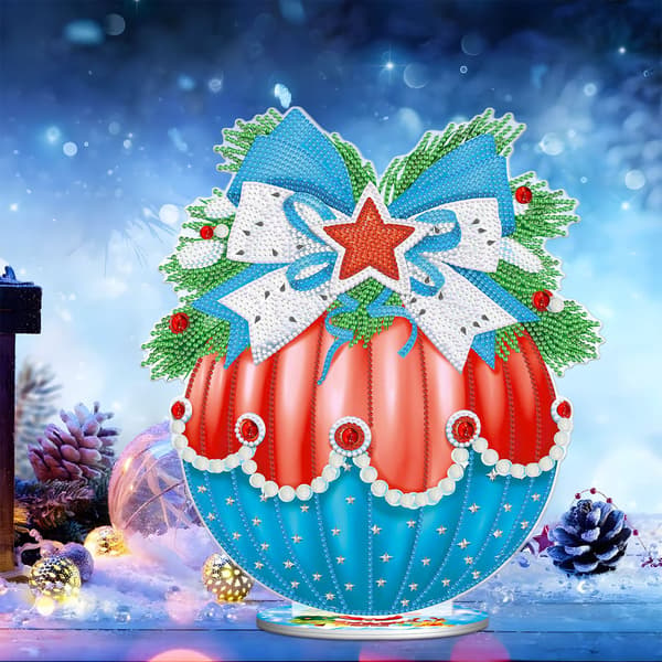 5D diamantmaleri DIY julepynt til skrivebord dekorativ p