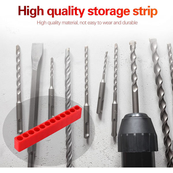 5 stk. 12 Hulls Bits Holder Bit Opbevaringsstrimmel Hex Skaft Skruetrækker C
