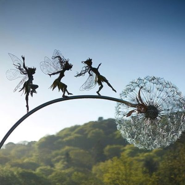 Dansende Fe Dandelion Statue Ornament Stakes - Dandelion F(m DXGHC