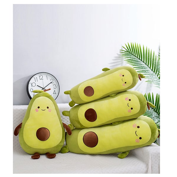 43,3 tum Grön Stor Simulerad Avocado Plysch Leksak Docka Sovande