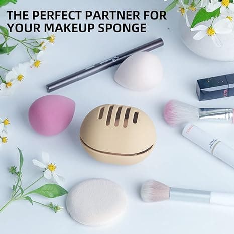 Makeup-svamp Holder Praktisk Ventileret Silikon Beauty Blender Ho