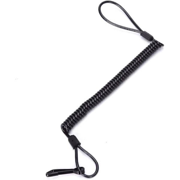 Utendørs Taktisk Fjær Lanyard Retraherbar Elastisk Anti-Tapt Hånd