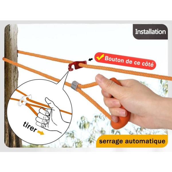 15m thick clothesline for garden outdoor easy to tighten 10m