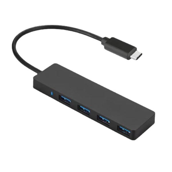 1-pack 4-ports USB 3.0-hub, ultrafint med 3,6 m förlängningskabel