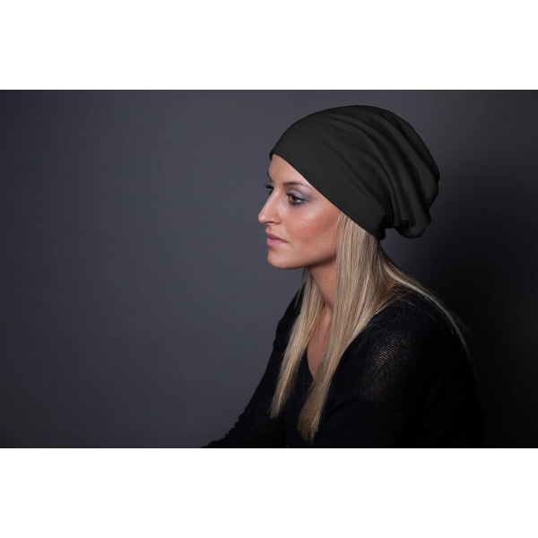 Vändbar Beanie i Ensamma Färger, Mjuk Beanie, Lätt och Mjuk