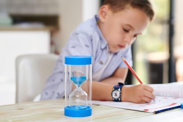 Hourglass - 5 minutter i blå DXGHC