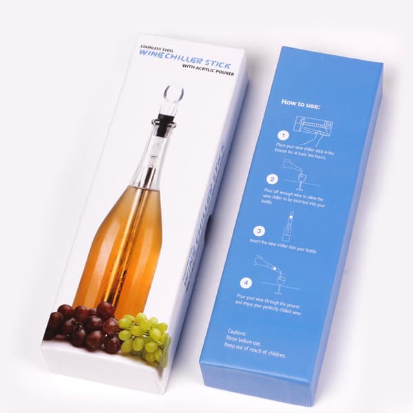 Rött vin isvinspinnset 3-pack 304 rostfritt stål isvin
