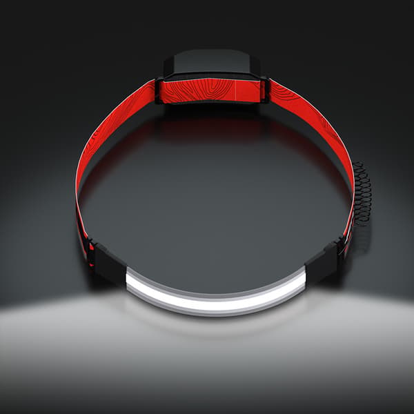 LED-hodelykt, Super Lys COB-hodelykt, 1200 Lumen Oppladbar