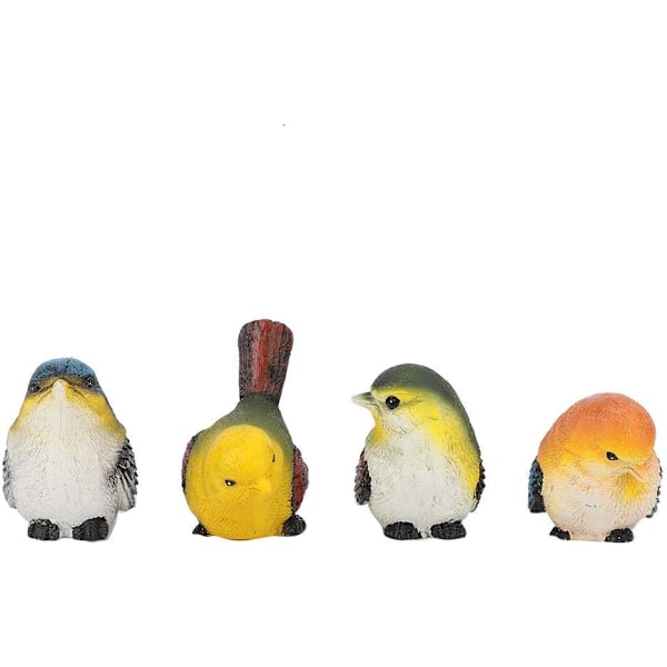 Koristeelliset linnut - 4 kpl satunnainen asennus Hartsi Eläimet Linnut Figuri DXGHC