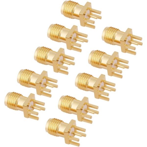 10 st SMA Honkontaktuttag PCB-montering Adapter 50 Ohm RF C