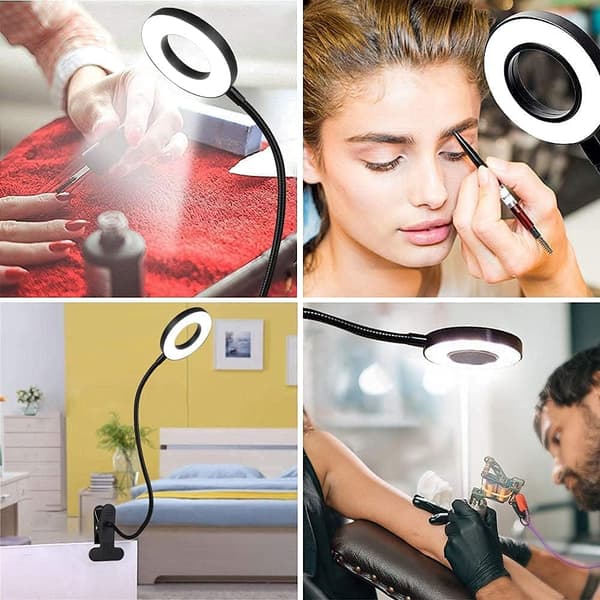 6W LED USB Leselampe med Klips for Laptop, Piano, Sengestol