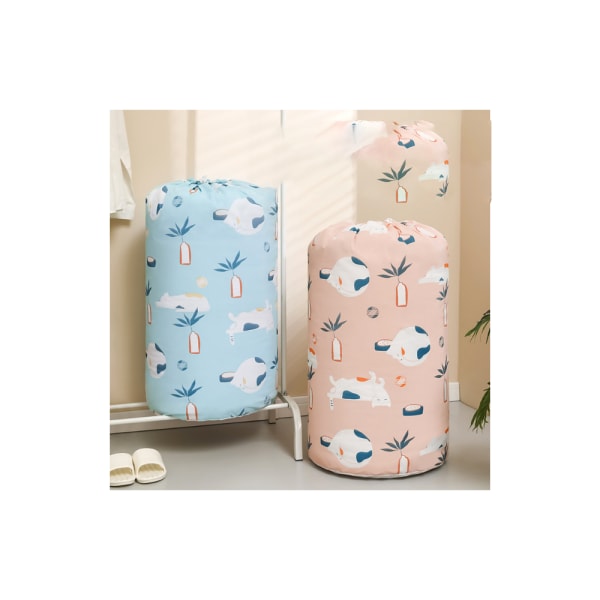 Hushålls Quilt Dammskydd Rosa Rund Stråle Bomulls Quilt Förvaringsväska