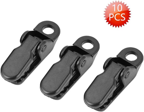 Plasttältklämmor Camping Markis Markis Klämma Kit Enkel Installation S