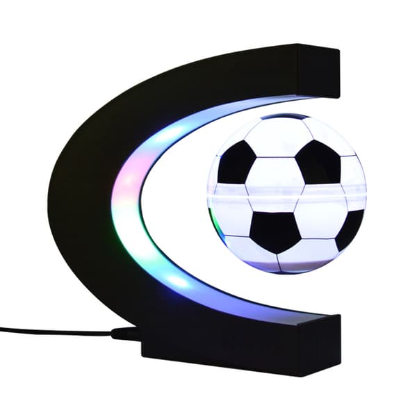 LED C-typ Bas med Magnetisk Levitationsboll Dekoration Nattlampa