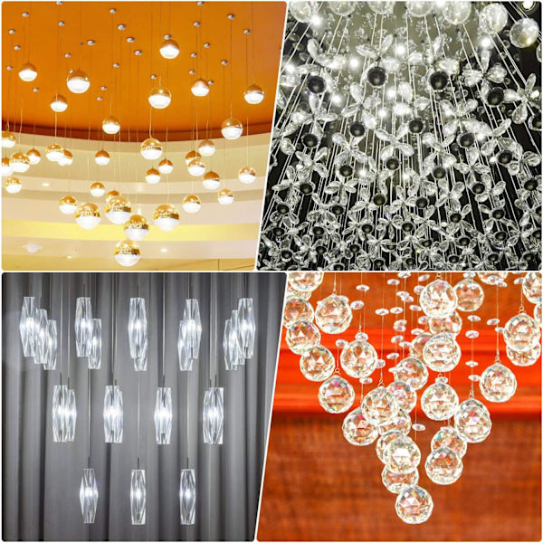Käsintehdyt tarvikkeet DIY läpinäkyvä elastinen lanka Crystal Th
