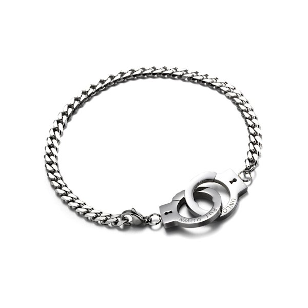 Vintage Indenteret Faith Armbånd Twistkæde Guld Håndjern