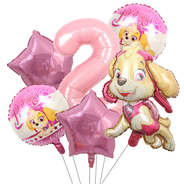 Fødselsdag Ballong Rosa Ballong Paw Patrol Ballong Jente Fødselsdag