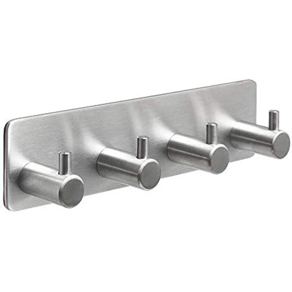 3M Lim-veggkrok, Rustfritt Stål Badhåndkleholder, Sett