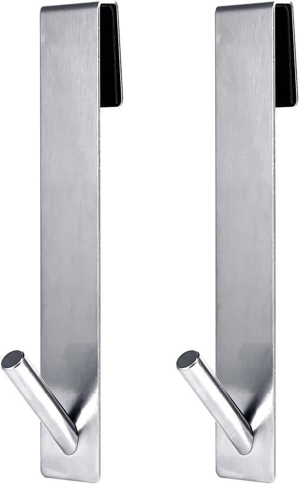 2 st 18 cm Duschdörrkrokar Utan Borrning Handdukshängare