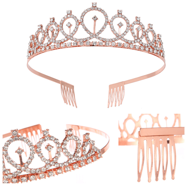 Dewenwils BIRTHDAY GIRL Belt and Rhinestone Tiara Set - Birth DXGHC