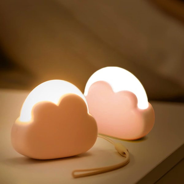 Baby Night Light [Pack of 2] Pink Cloud LED Night Lamp, Rechargea
