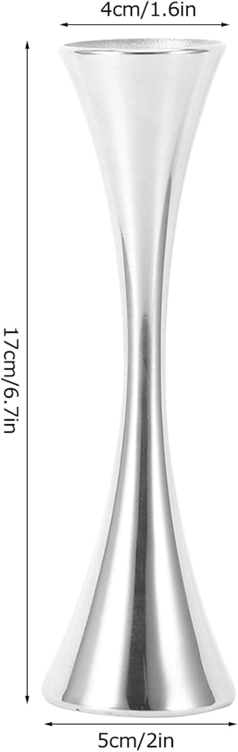 Mini Blomsterbudvase i Rustfritt Stål, 17 cm Høy Liten Sølvvase